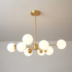Embrune Glass Chandelier-Moonnatur