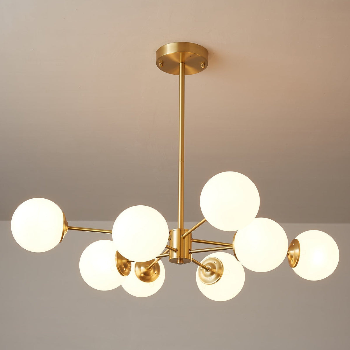 Embrune Glass Chandelier-Moonnatur