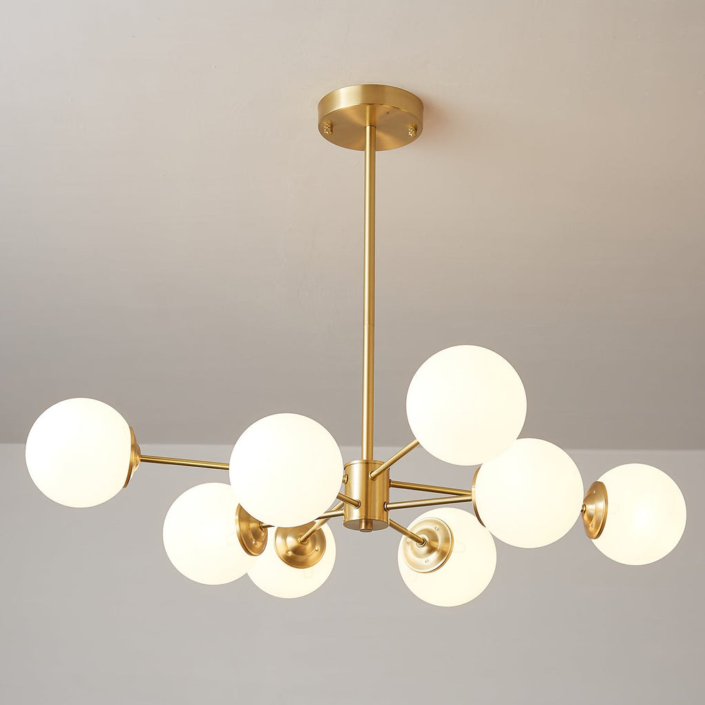 Embrune Glass Chandelier-Moonnatur