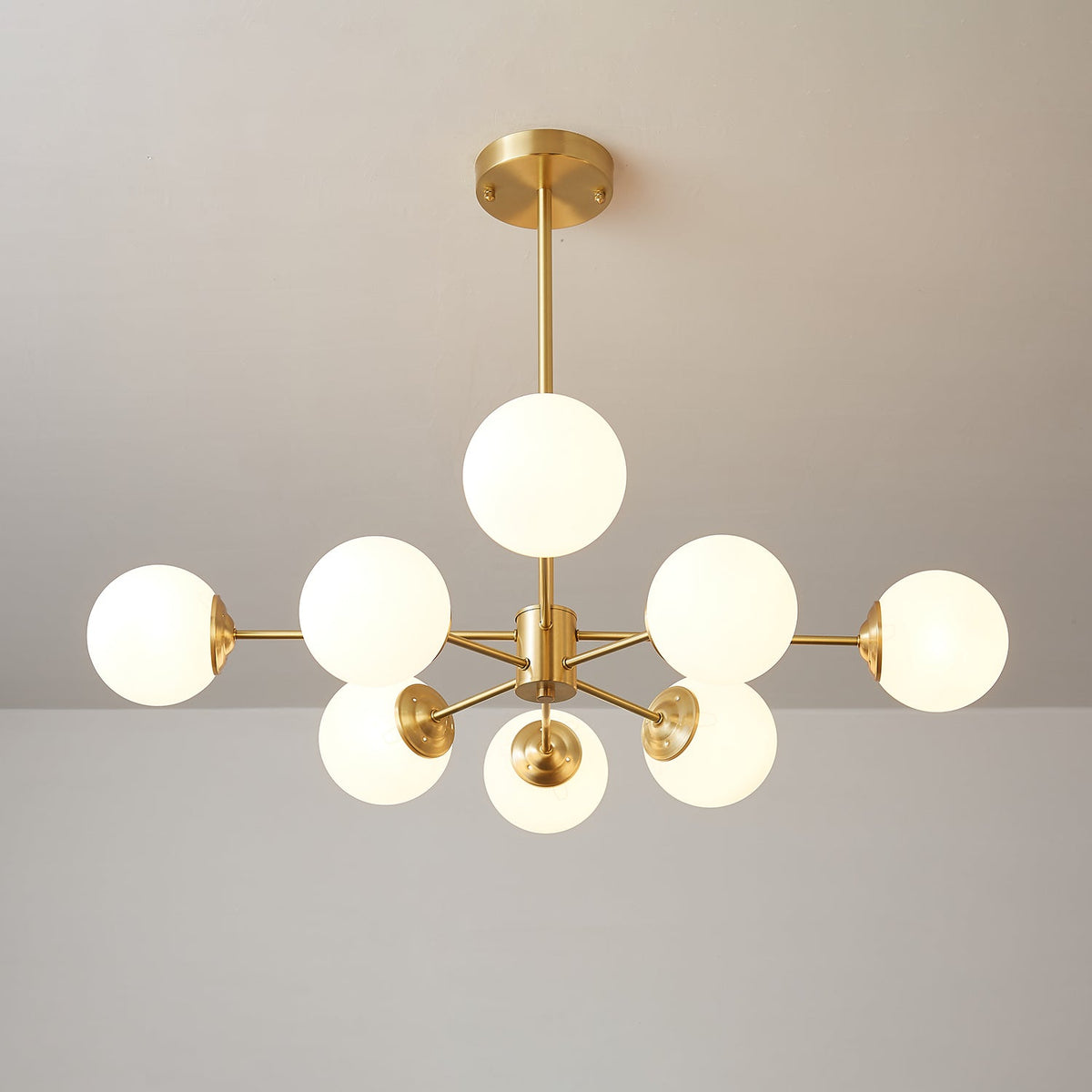 Embrune Glass Chandelier-Moonnatur