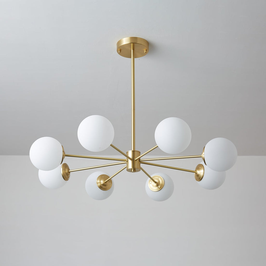 Embrune Glass Chandelier-Moonnatur