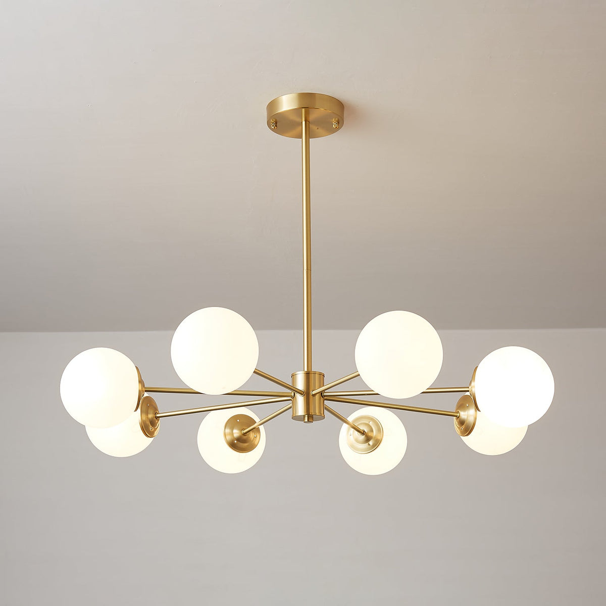 Embrune Glass Chandelier-Moonnatur