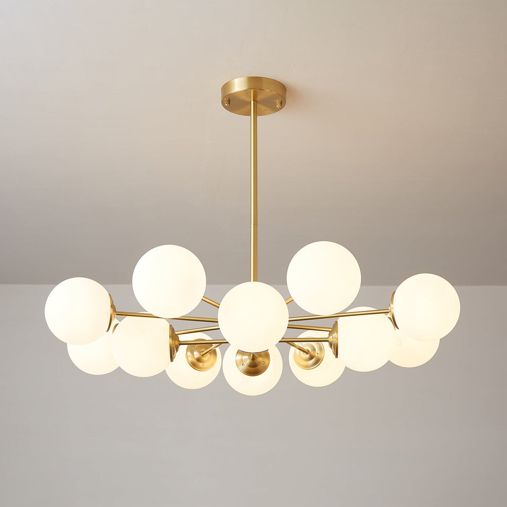 Embrune Glass Chandelier-Moonnatur
