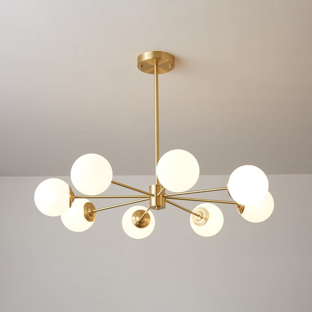 Embrune Glass Chandelier-Moonnatur