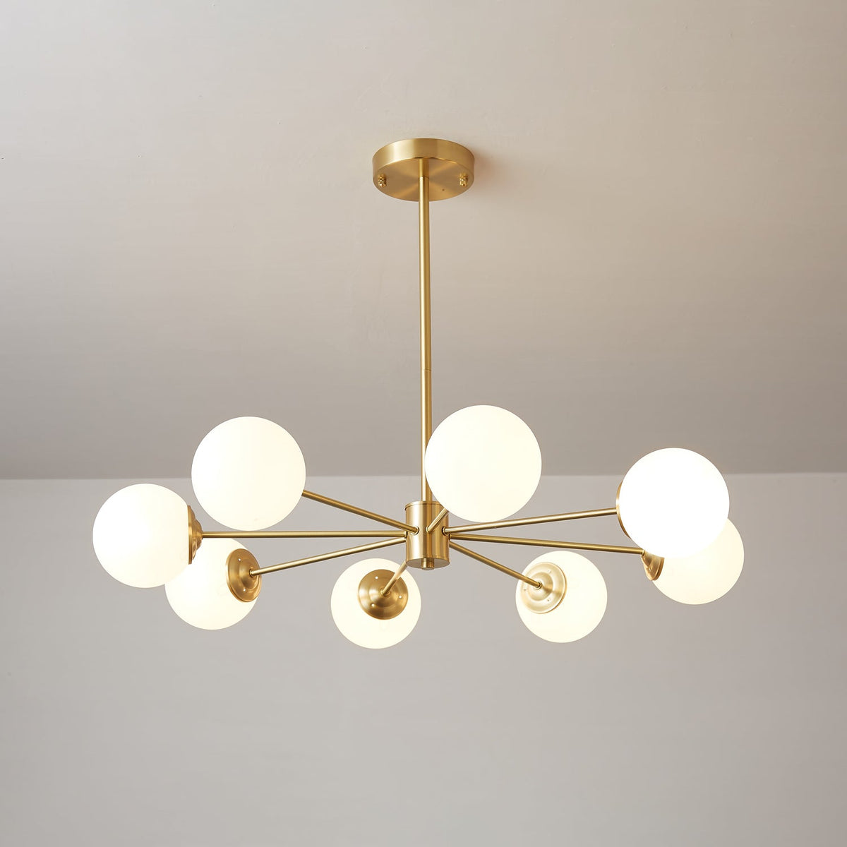 Embrune Glass Chandelier-Moonnatur