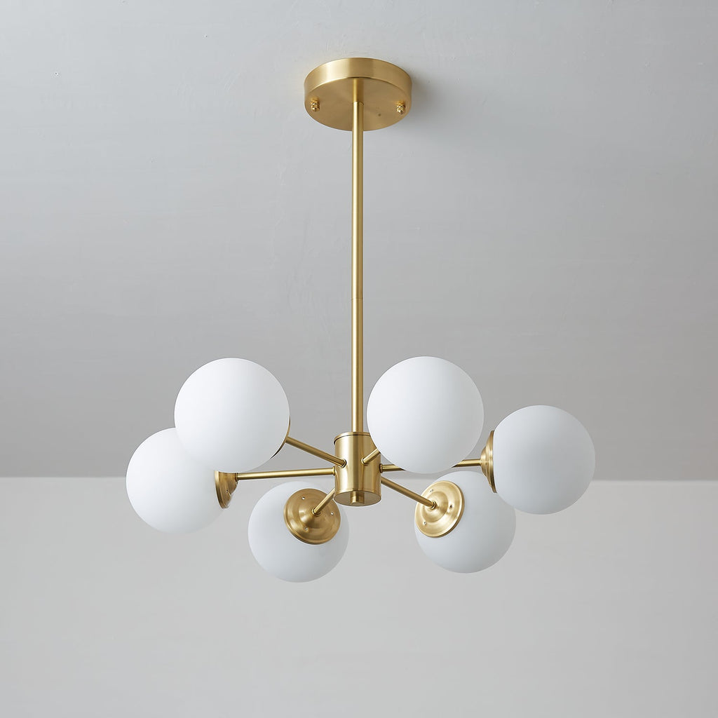 Embrune Glass Chandelier-Moonnatur