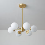 Embrune Glass Chandelier-Moonnatur