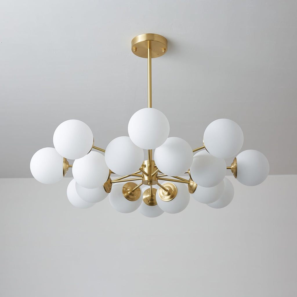Embrune Glass Chandelier-Moonnatur