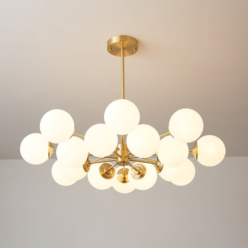 Embrune Glass Chandelier-Moonnatur