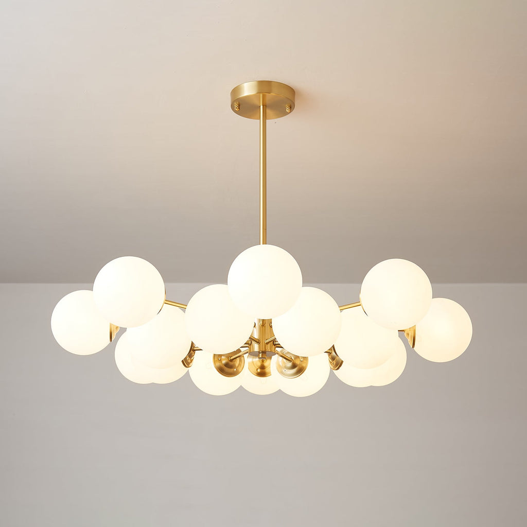 Embrune Glass Chandelier-Moonnatur
