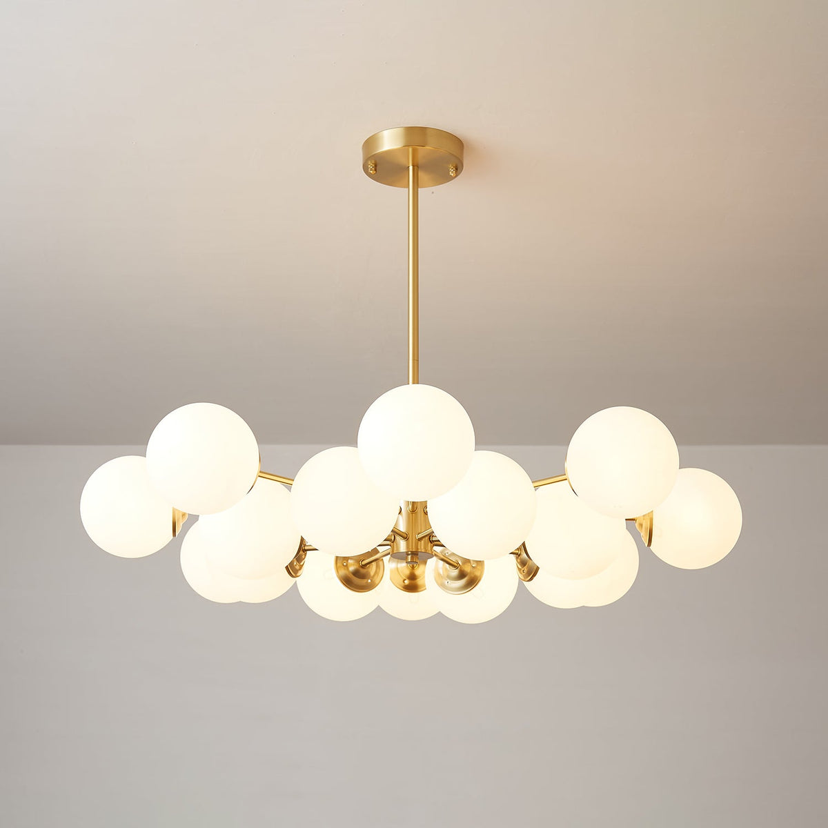 Embrune Glass Chandelier-Moonnatur