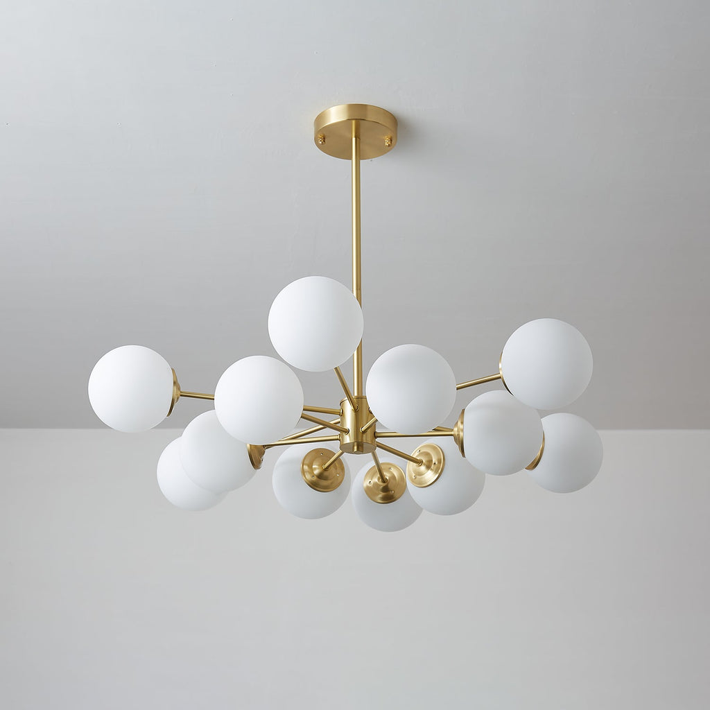 Embrune Glass Chandelier-Moonnatur