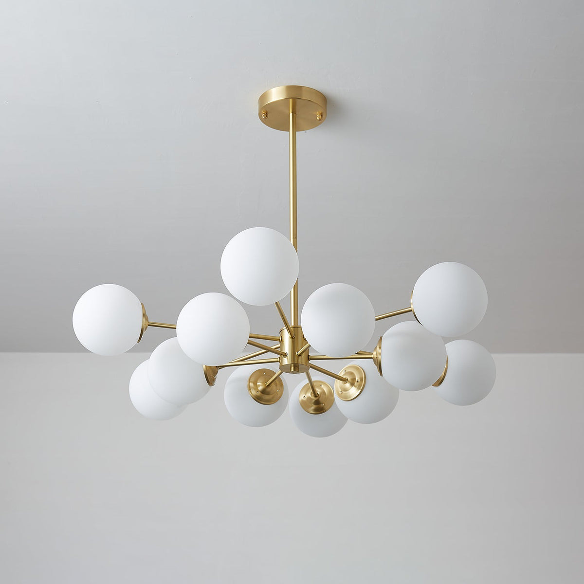 Embrune Glass Chandelier-Moonnatur
