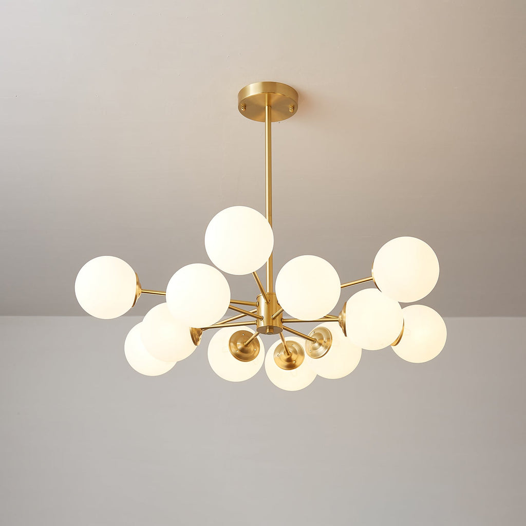 Embrune Glass Chandelier-Moonnatur