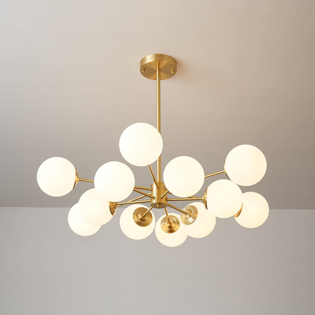 Embrune Glass Chandelier-Moonnatur