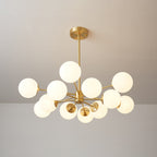 Embrune Glass Chandelier-Moonnatur