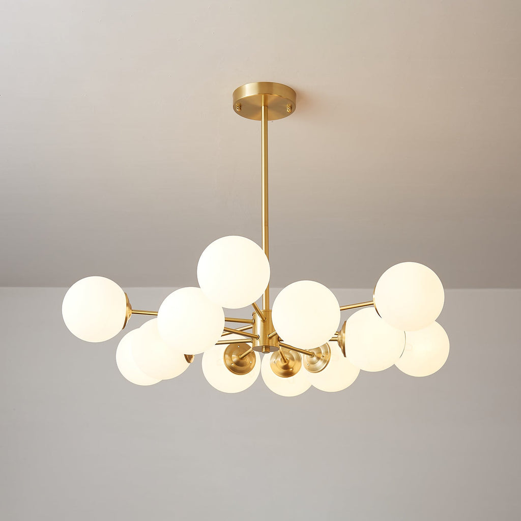 Embrune Glass Chandelier-Moonnatur