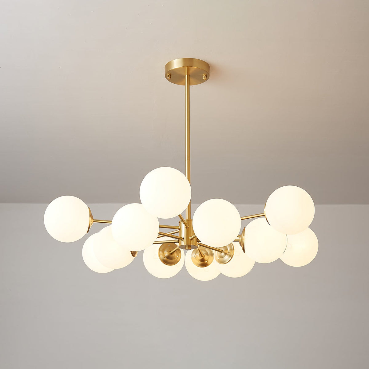 Embrune Glass Chandelier-Moonnatur
