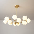 Embrune Glass Chandelier-Moonnatur
