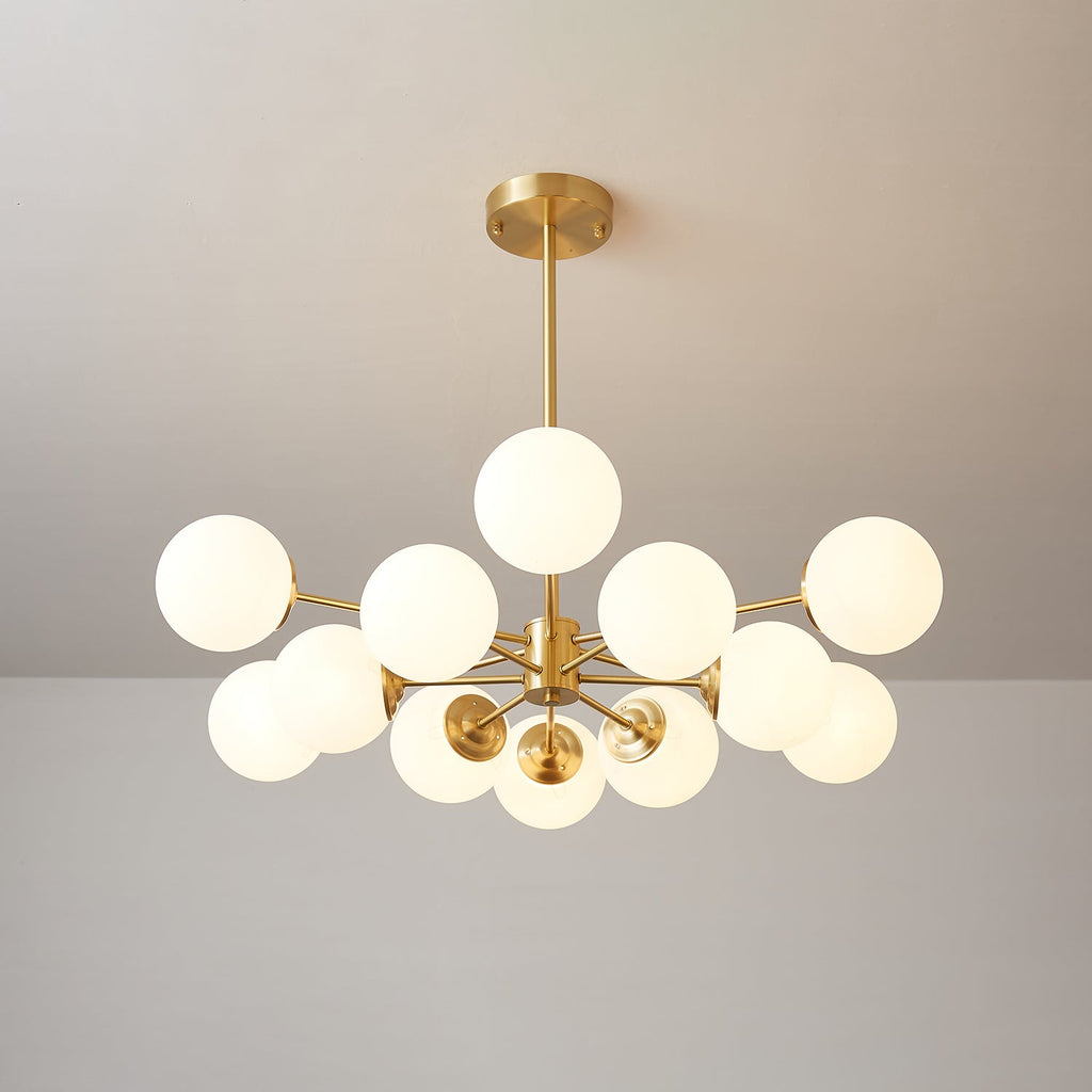 Embrune Glass Chandelier-Moonnatur