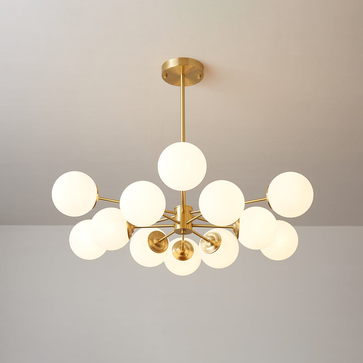 Embrune Glass Chandelier-Moonnatur