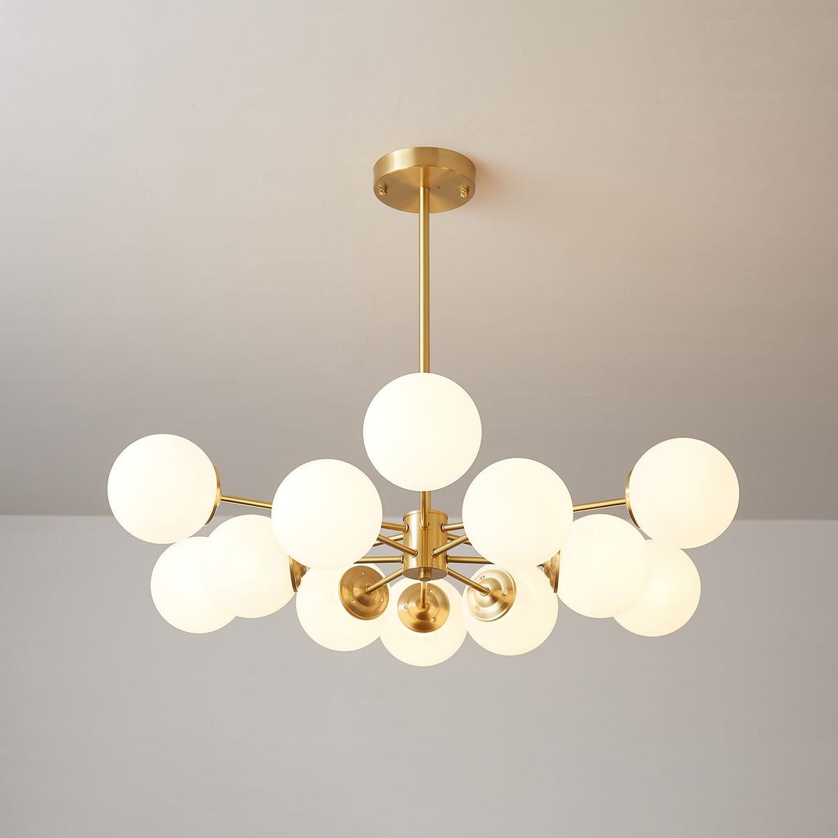 Embrune Glass Chandelier-Moonnatur