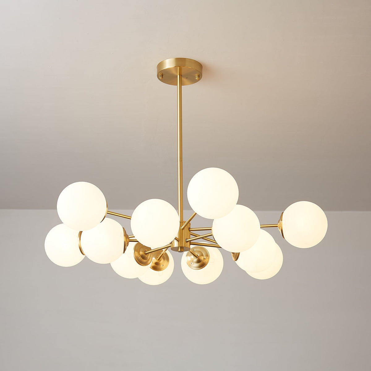 Embrune Glass Chandelier-Moonnatur
