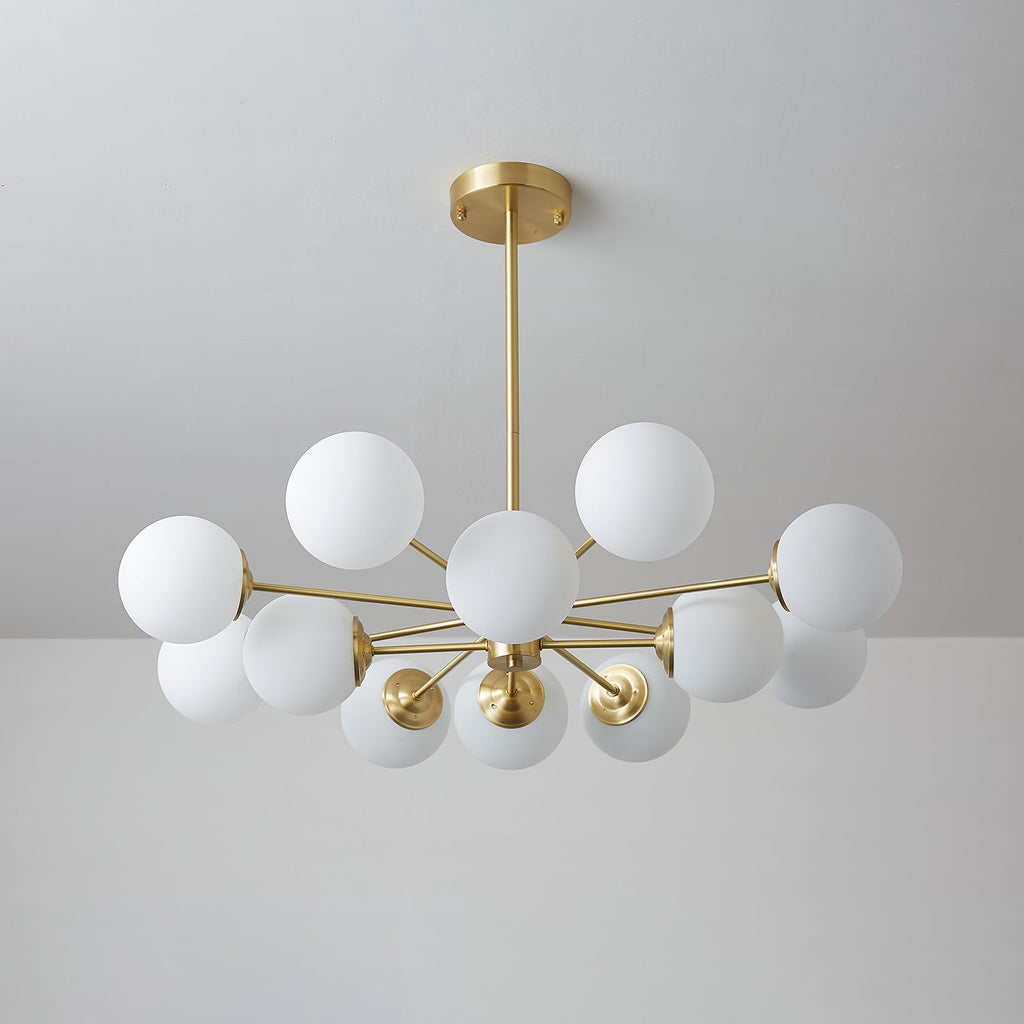 Embrune Glass Chandelier-Moonnatur
