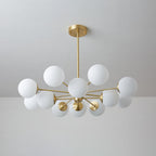 Embrune Glass Chandelier-Moonnatur