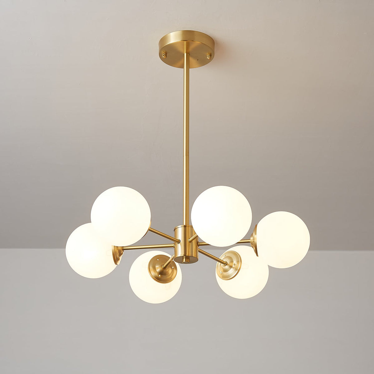 Embrune Glass Chandelier-Moonnatur