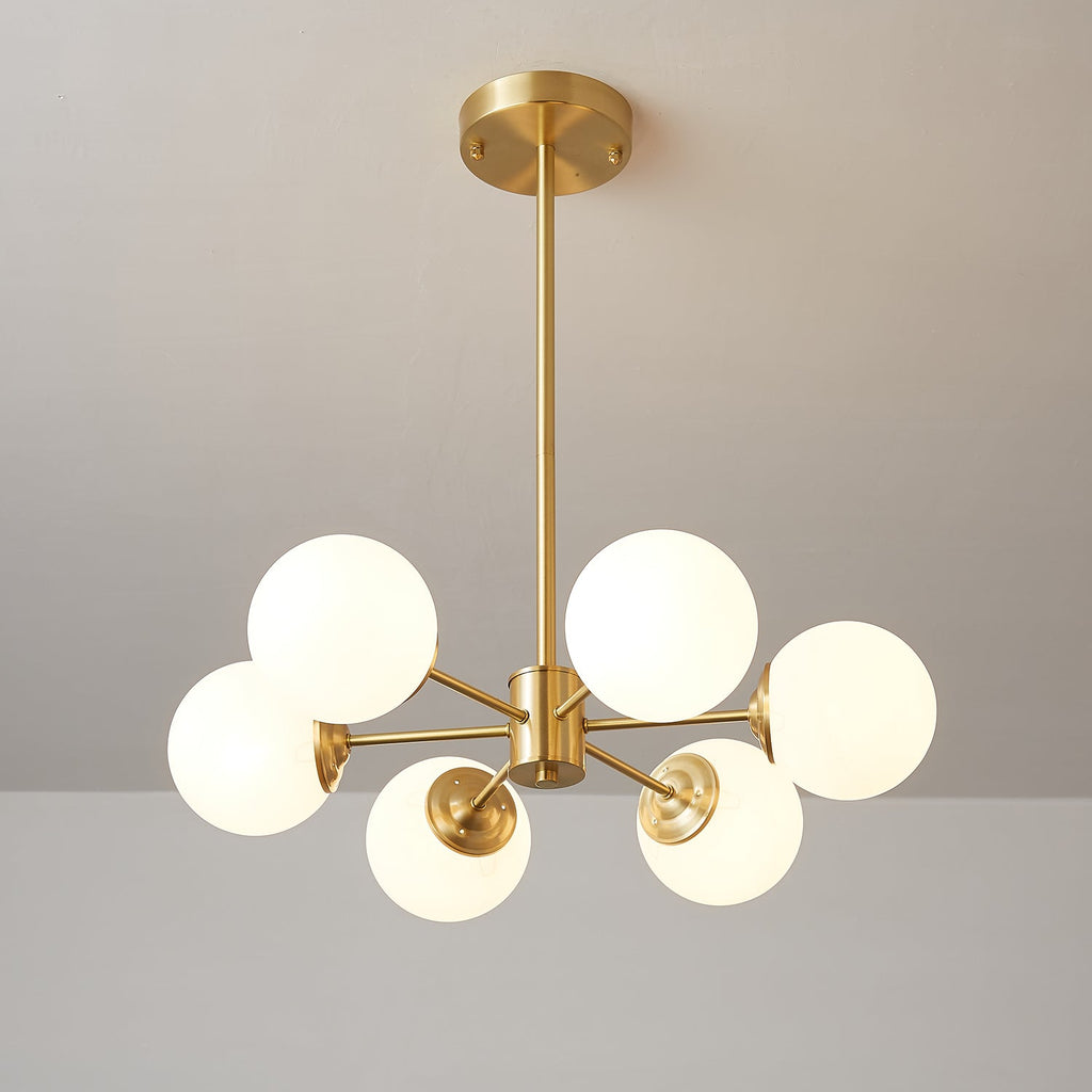 Embrune Glass Chandelier-Moonnatur