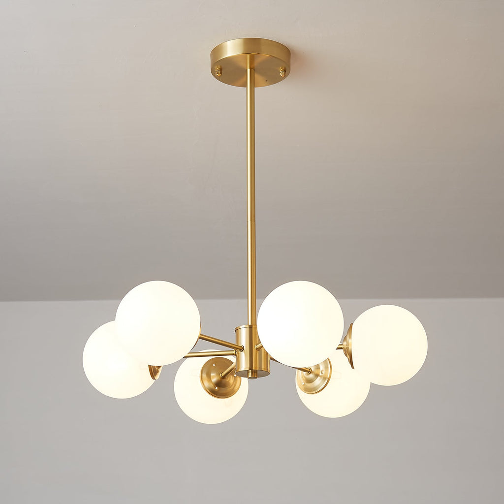 Embrune Glass Chandelier-Moonnatur