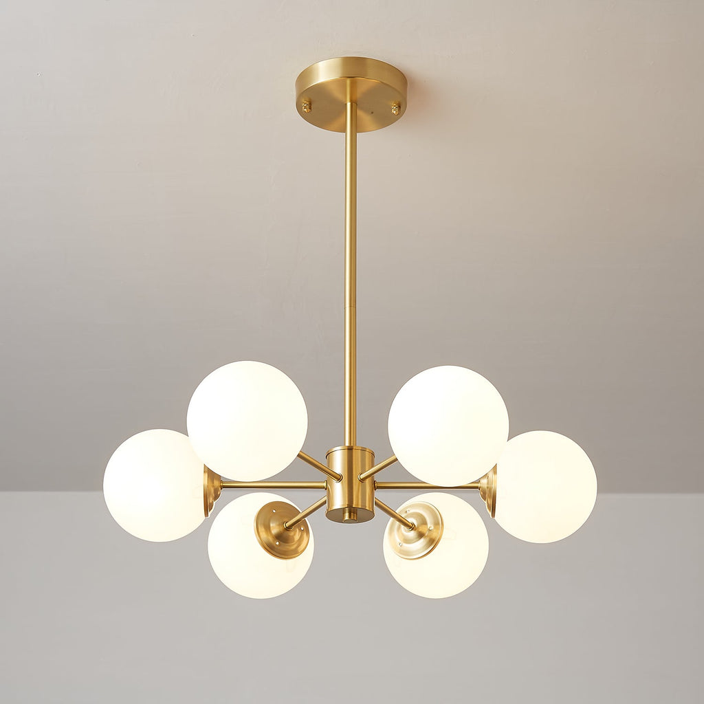 Embrune Glass Chandelier-Moonnatur