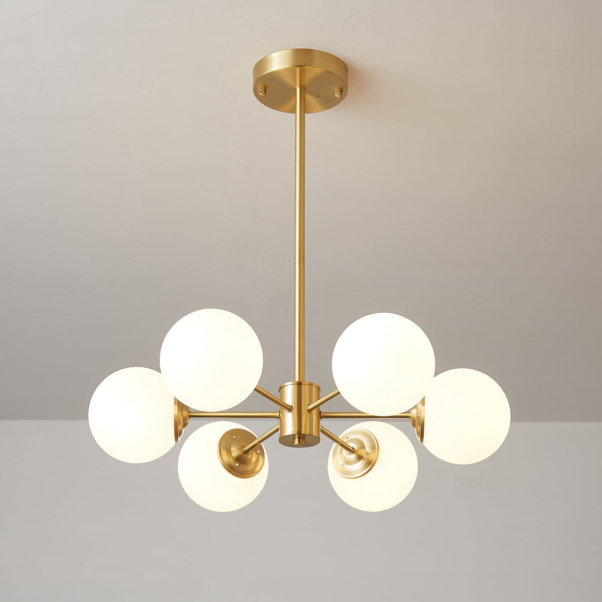 Embrune Glass Chandelier-Moonnatur