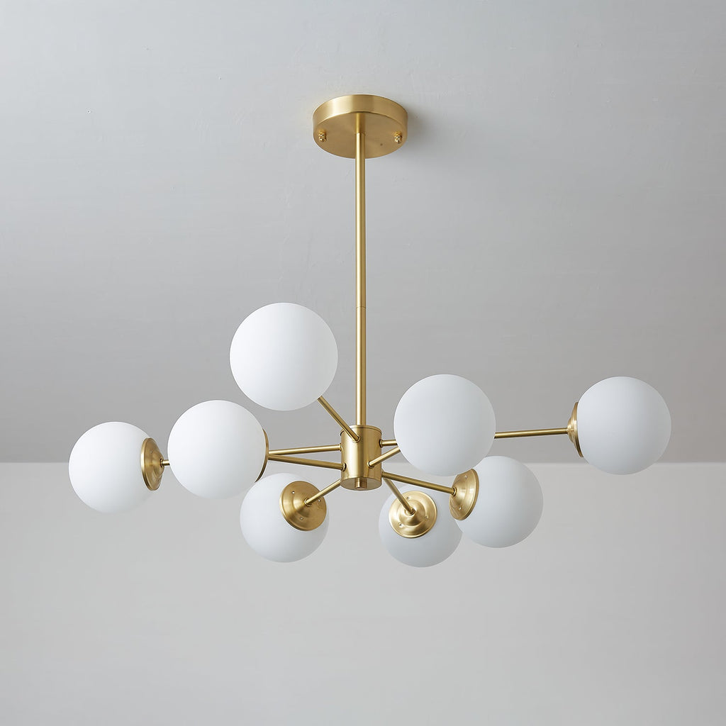 Embrune Glass Chandelier-Moonnatur