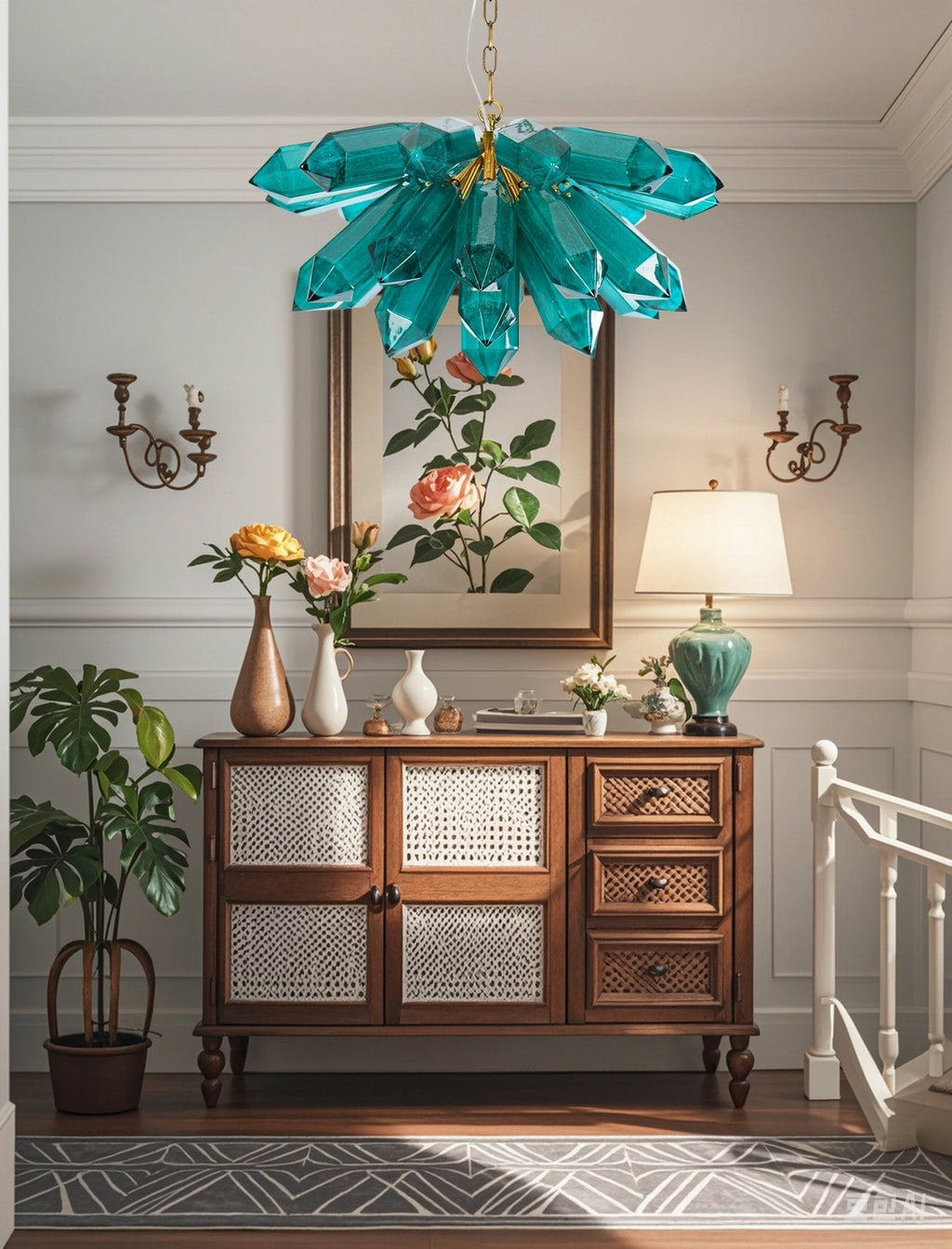 Galdenelis Glass Chandelier-Moonnatur