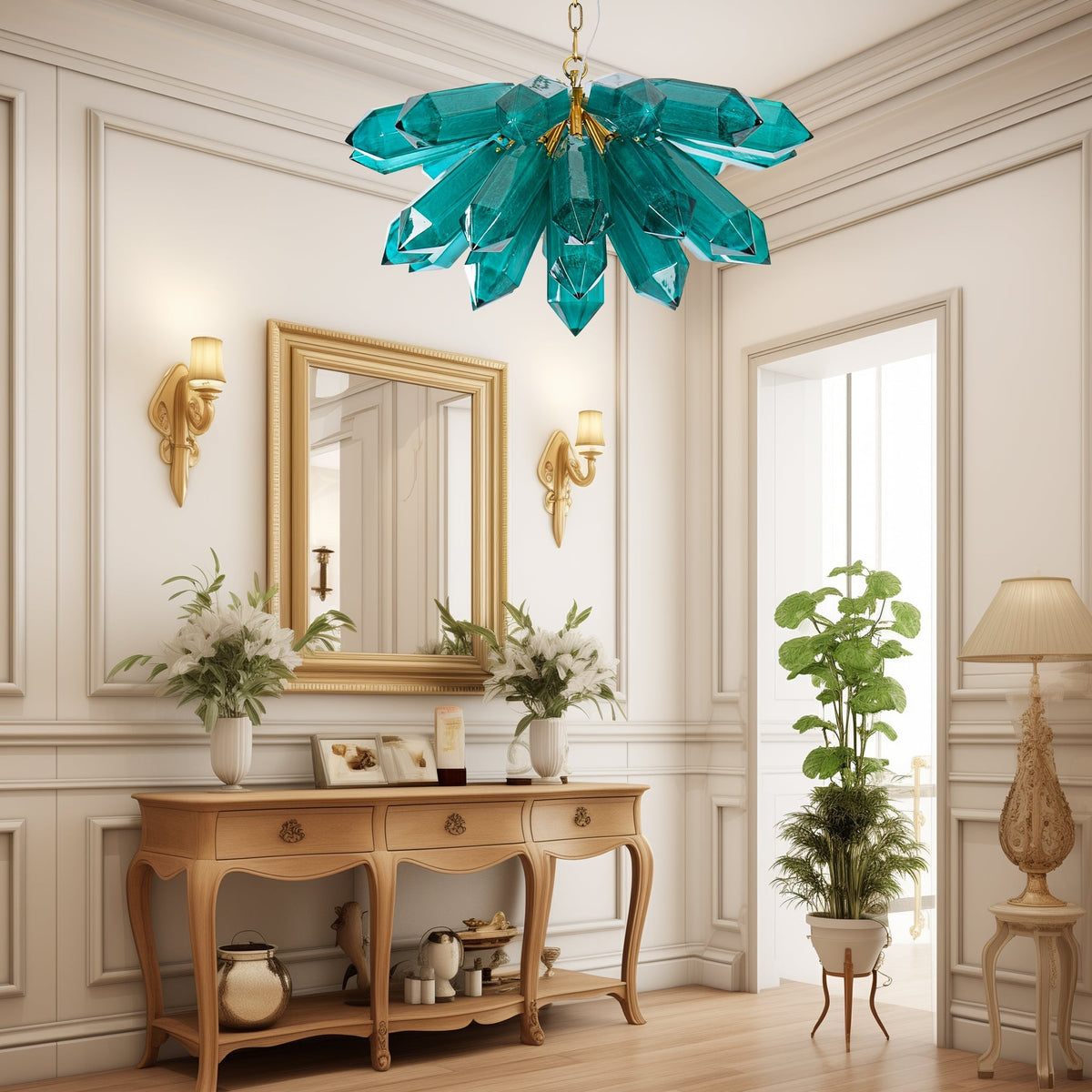 Galdenelis Glass Chandelier-Moonnatur