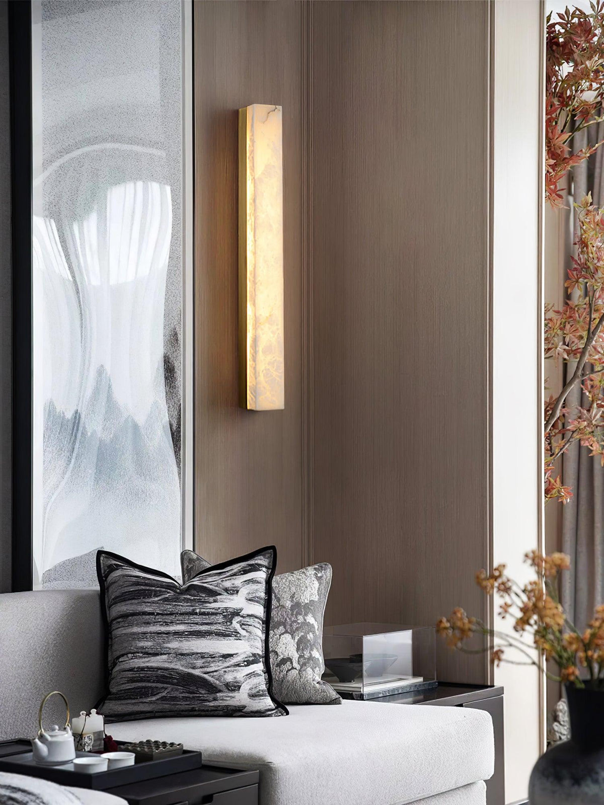 Galdeneris Alabaster Wall Light-Moonnatur