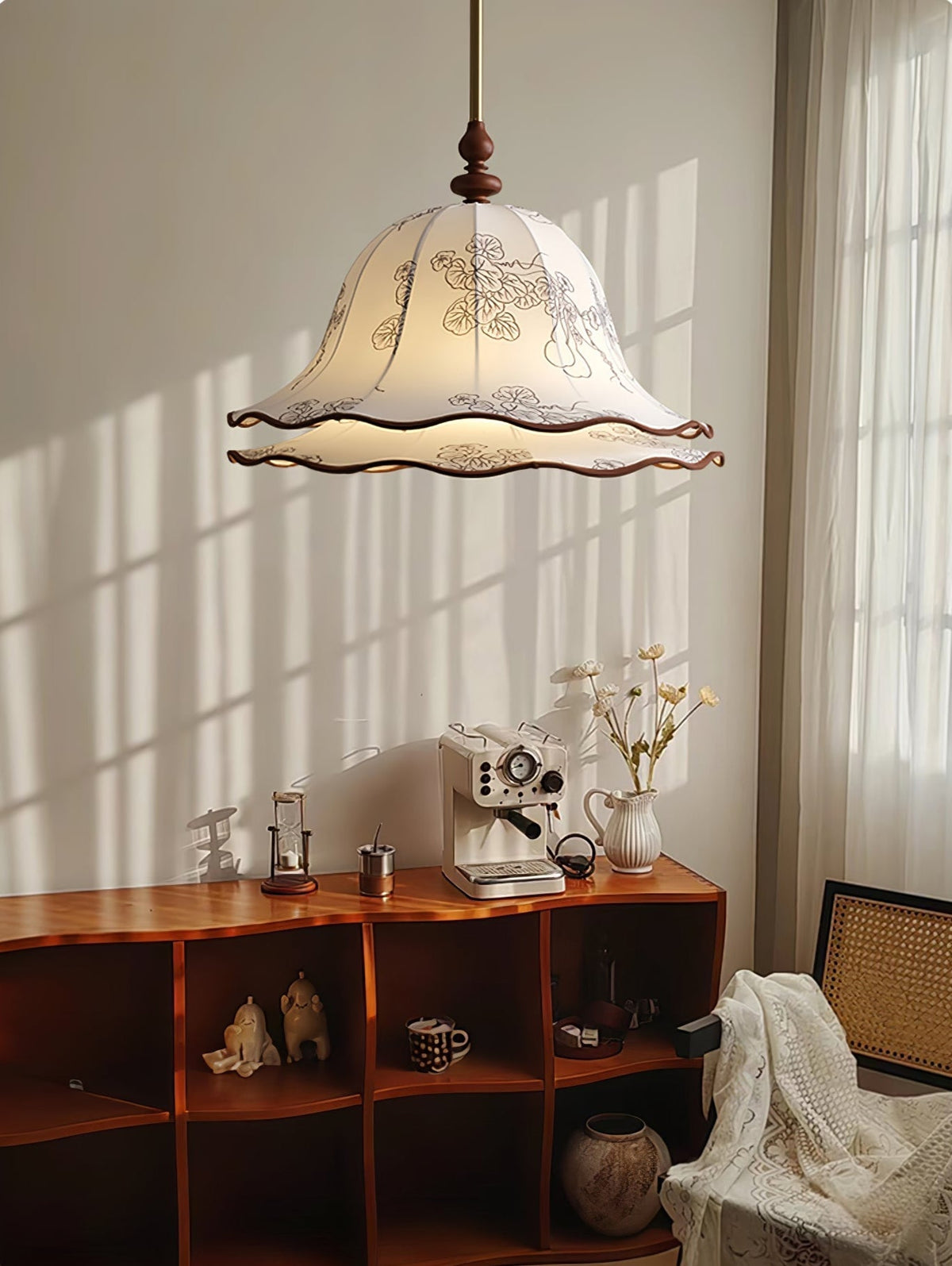 Torava Fabric Pendant Lamp-Moonnatur