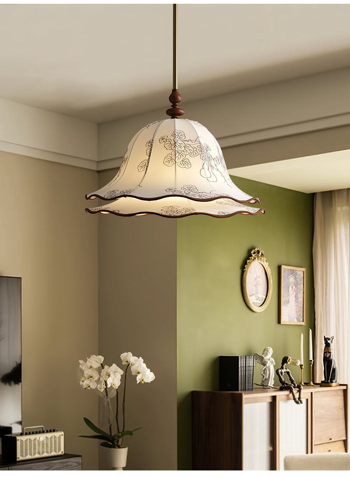 Torava Fabric Pendant Lamp-Moonnatur
