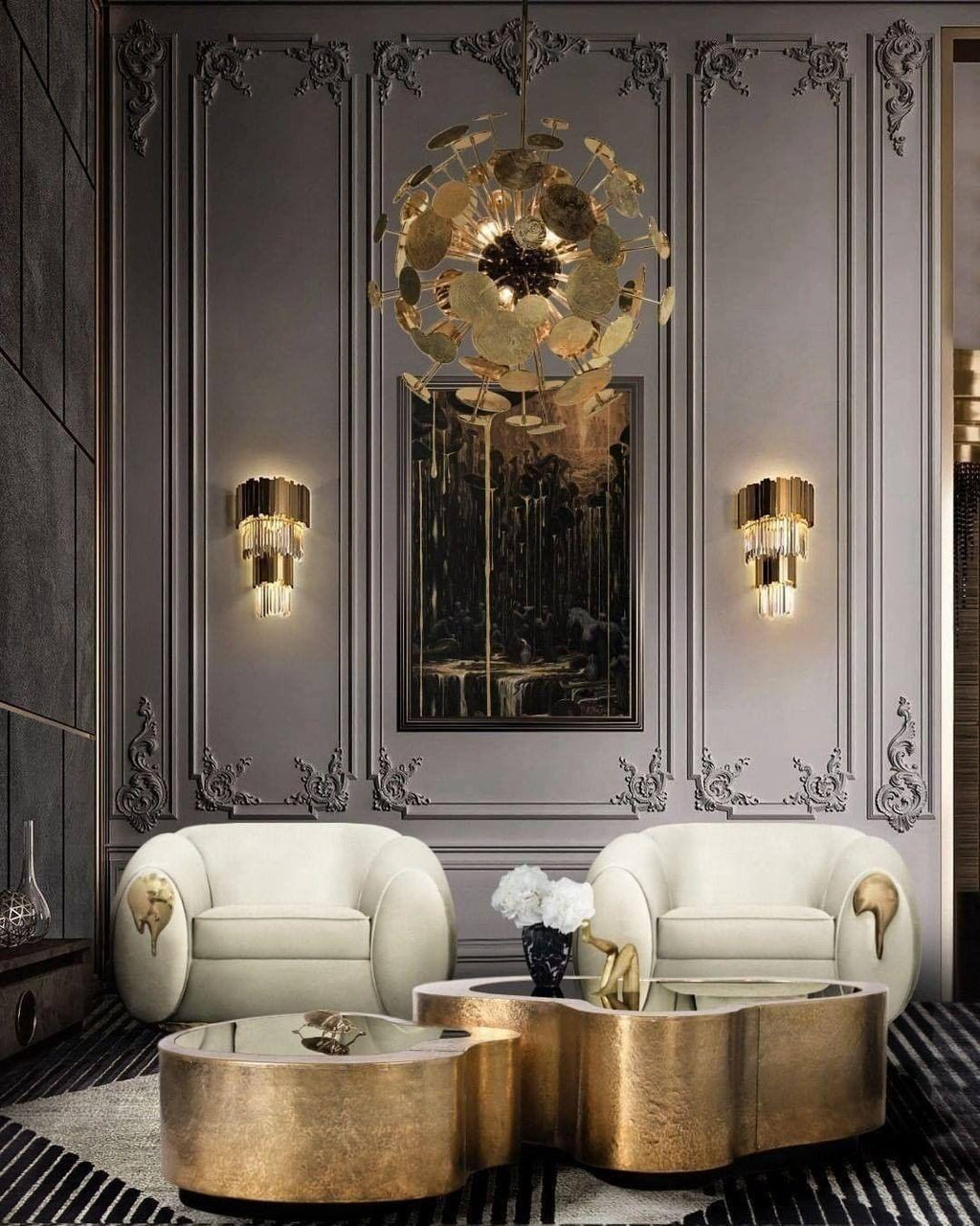 Uvellia Crystal Wall Lamp-Moonnatur