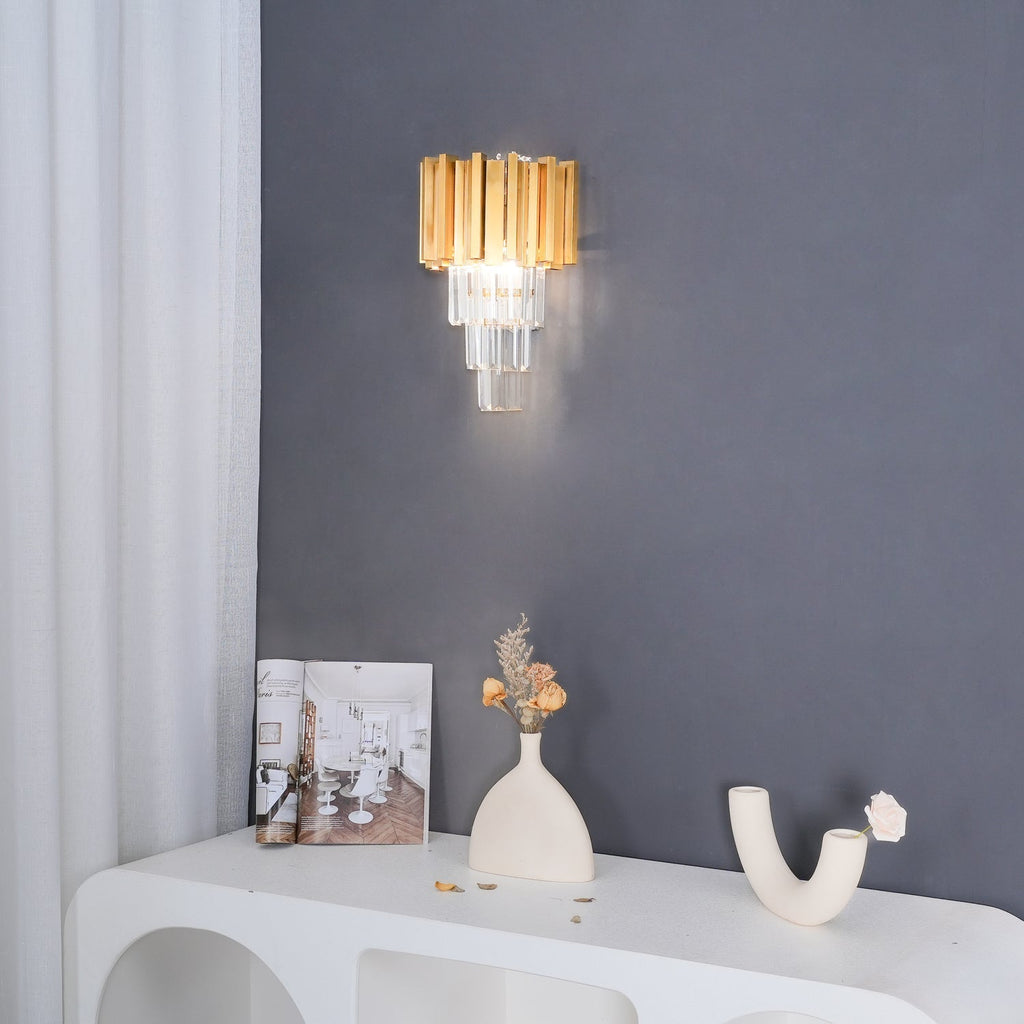 Uvellia Crystal Wall Lamp-Moonnatur