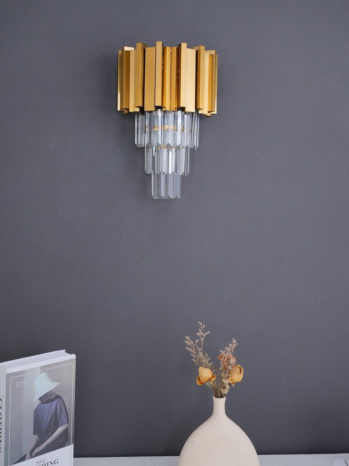 Uvellia Crystal Wall Lamp-Moonnatur