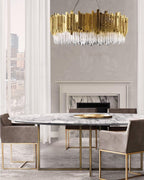 Harlune Crystal Chandelier-Moonnatur