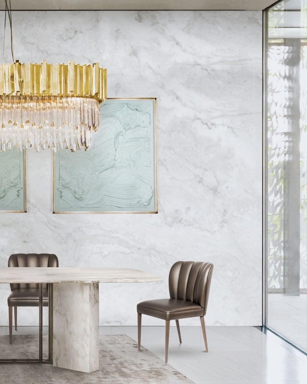 Harlune Crystal Chandelier-Moonnatur