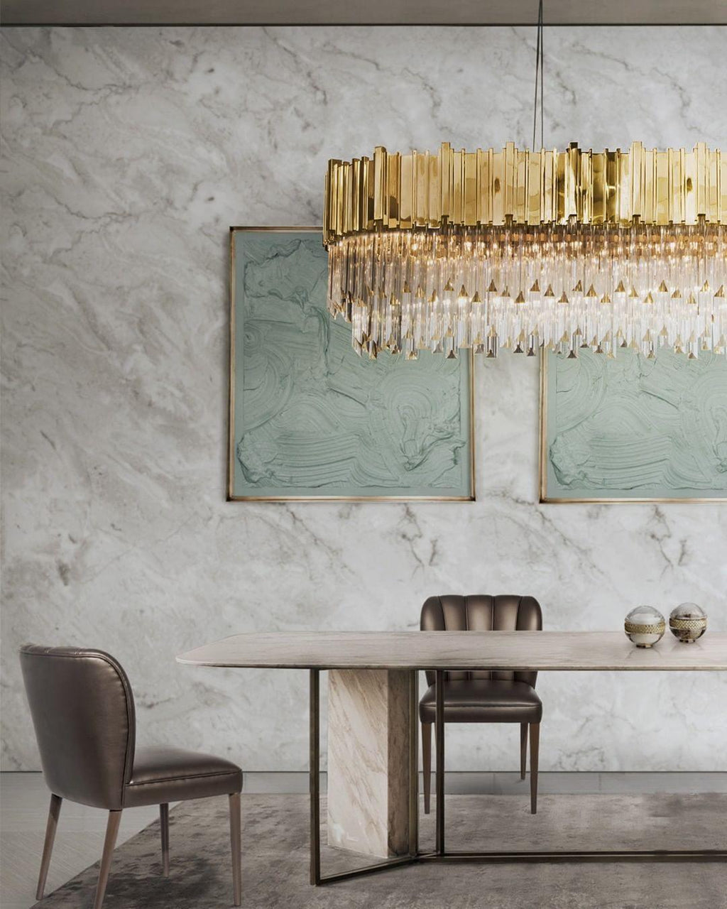 Harlune Crystal Chandelier-Moonnatur