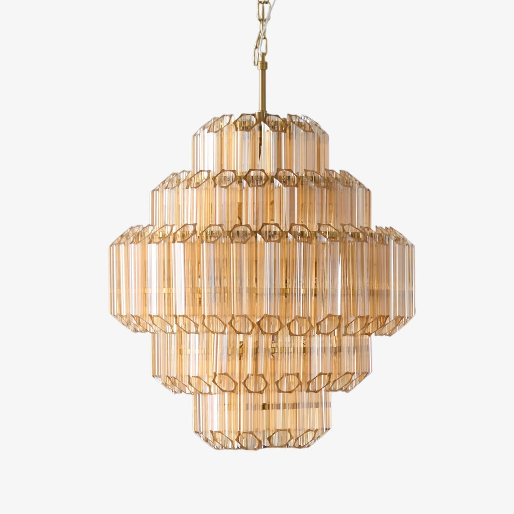 Lirevra Glass Chandelier-Moonnatur