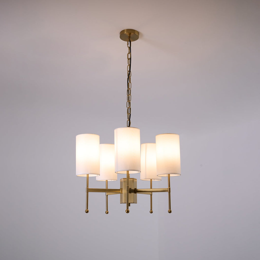 Telise Fabric Chandelier-Moonnatur
