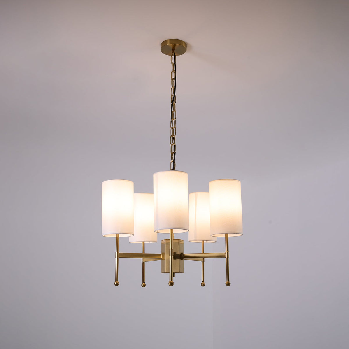Telise Fabric Chandelier-Moonnatur