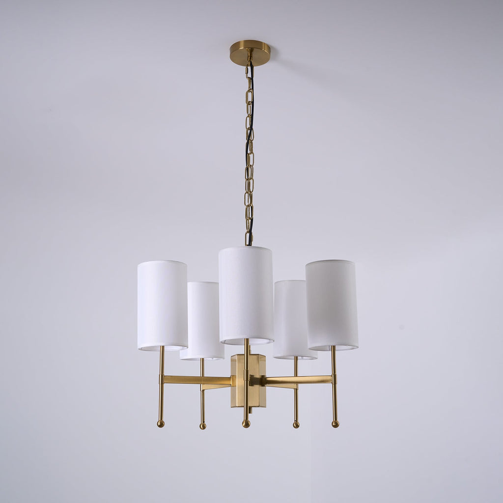 Telise Fabric Chandelier-Moonnatur